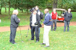 Micky Horswill & Dick Malone talking to Chris Ford from the Premier League TV programme